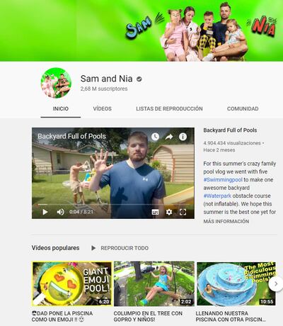 Canal en Youtube de Samuel Rader.