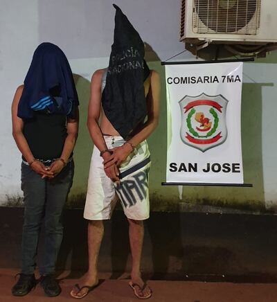 La pareja quedó a disposición del Ministerio Público.