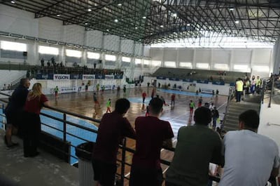 Poco público en el polideportivo del Comité Olímpico Paraguayo para la final de la Liga Premium.