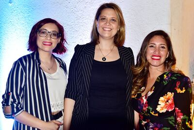 Gabriela Martínez, Mariana Rivas y Soledad Ruiz Díaz.
