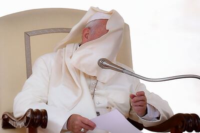 El papa Francisco en la Plaza de San Pedro.