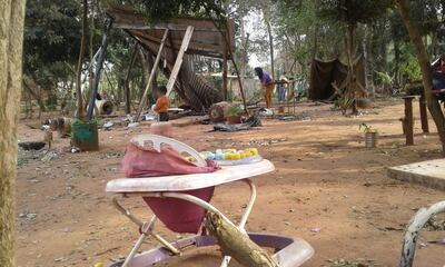 Varias familias fueron desalojadas este viernes en J.A. Saldívar.