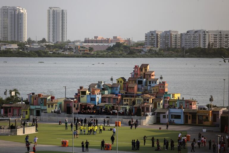 Vista de uno de los escenarios de Rock in Rio en Río de Janeiro (Brasil).