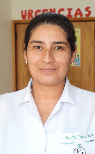 Doctora Pastora Duarte, directora del Centro de Salud de San Juan del Paraná.
