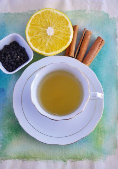 Adelgazante. Pimienta negra, canela y naranja.