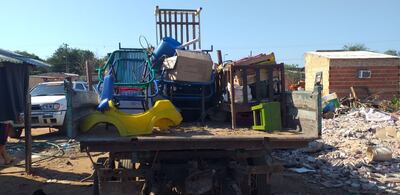 Los damnificados van abandonando los refugios en Asunción.