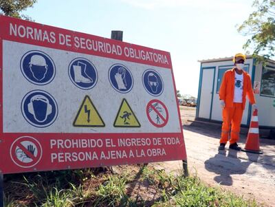 El MOPC alega que se cumplen estrictamente las medidas de prevención para evitar el contagio del covid-19.