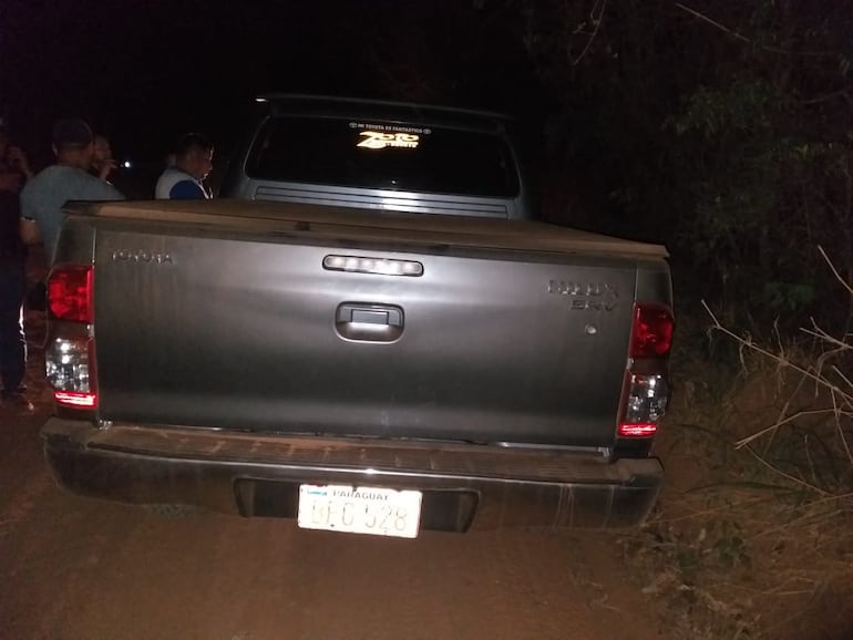 Procedieron a la incautación de la camioneta Toyota Hilux con chapa BPG 528.