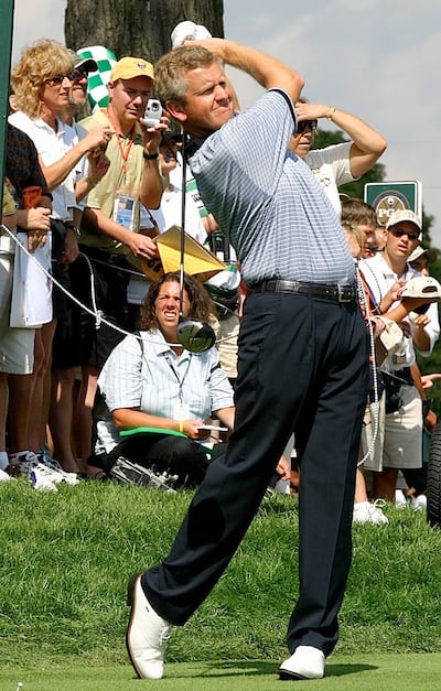 El golfista escocés Colin Montgomerie que hizo de menos a Paraguay en la edición 1993 del torneo Dunhill Cup.