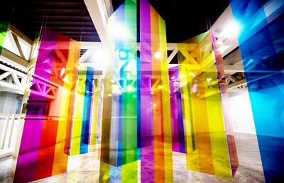 Una de las obras de Carlos Cruz-Diez que pueden apreciarse en el museo que lleva su nombre y que se encuentra en Caracas. El artista, de 95 años, falleció en París, donde vivía.