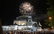 Fuegos artificiales dieron apertura oficial a la fiesta central de la Vírgen de Caacupé.