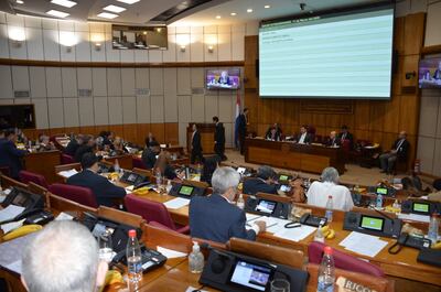 Sesión extraordinaria del Senado.