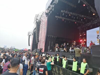 Ripe Banana Skins en el escenario Oeste del festival.