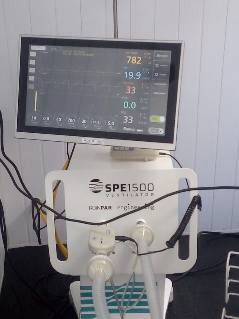 El respirador diseñado en Paraguay.