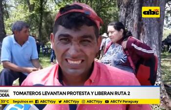 Tomateros levantan protesta y liberan ruta PY02
