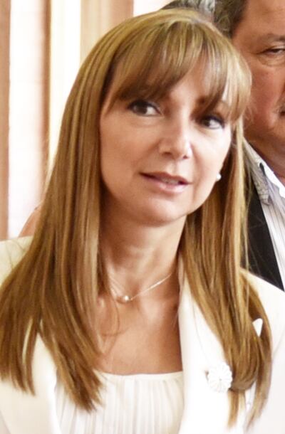 Ministra Carla Bacigalupo.