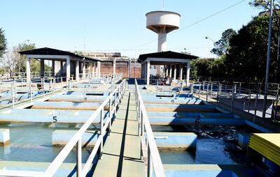 Planta potabilizadora de agua de la Essap  en Encarnación. La única en el interior del país que cuenta con un servicio que garantiza absoluta  calidad del vital líquido.