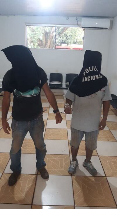 Los dos aprehendidos quedaron a disposición del Ministerio Público.