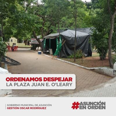 Tienda de la FNC en la plaza de Asunción.