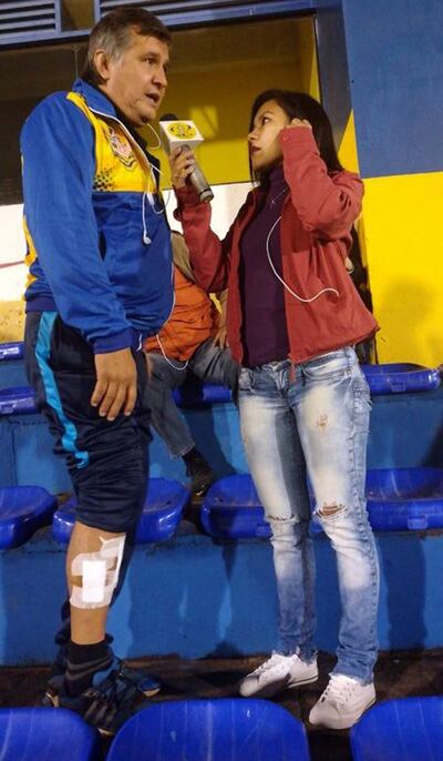 Juan Carlos, en diálogo con la radio Azul y Oro, luego de su accidente, en julio de 2018.