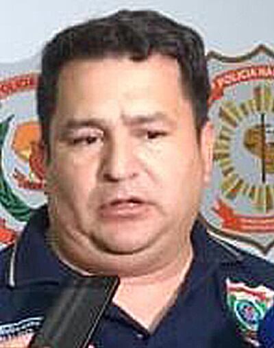 Subcomisario Arnaldo Acosta, subjefe de Investigaciones.