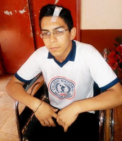 Nelson Maciel fue golpeado por un agente policial durante una manifestación.