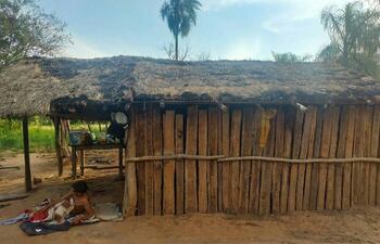 La precaria vivienda donde viven los abuelitos.