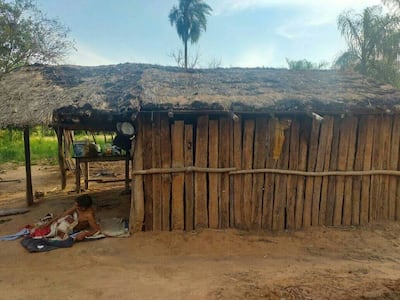 La precaria vivienda donde viven los abuelitos.