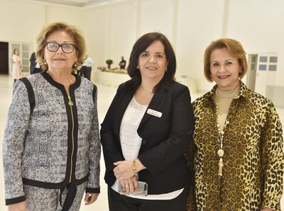 Mirtha Ferrario, Raquel Filártiga y Estela de Martínez.