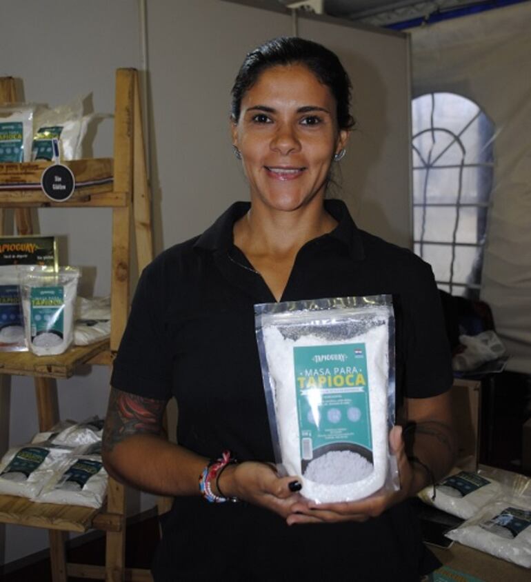 Natalia Cardozo participó por primera vez en la feria Frutar con su producto Tapioguay.
