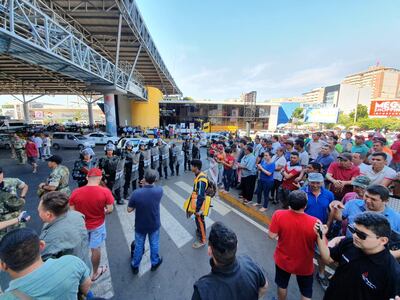Multitudinaria manifestación en Ciudad del Este.