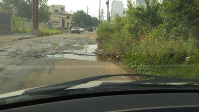Baches en el barrio Santa Librada.