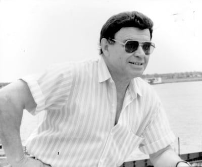 Eduardo Rivas en una foto de 1996, cuando conducía el programa “Una voz para la noche” en Radio Ysapy FM.