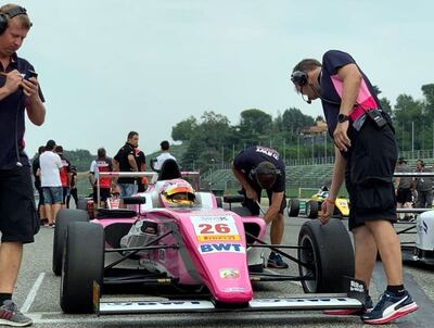 El paraguayo Joshua Duerksen tuvo muchas complicaciones en Imola, donde corrió por la Fórmula 4 Italiana.