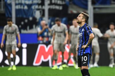 Gomez reacciona luego del segundo gol de los ucranianos.