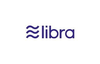 Imagen de archivo, AFP. El logotipo de la criptomoneda "Libra" de Facebook.