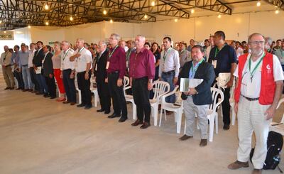 Participantes del segundo encuentro de la iniciativa Chaco Integrado, realizado en el predio ferial de Pioneros del Chaco.