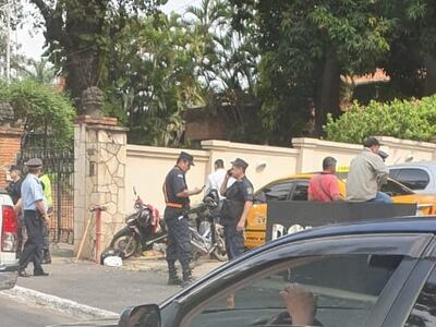 Manifestación de funcionarios de Acepar.
