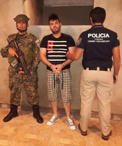 El cigarrillero brasileño Kelvis Fernando Rodrigues, al momento de su detención en Pedro Juan Caballero. (Archivo ABC)