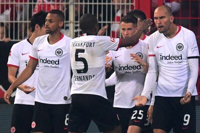 Eintracht Frankfurt ganó en el inicio de otra fecha de la Bundesliga.