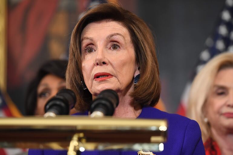 Nancy Pelosi, presidenta de la Cámara de Representantes de Estados Unidos.