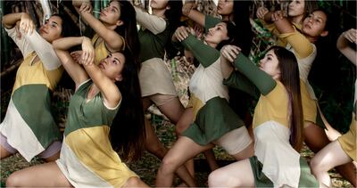 Alumnos de danza del ISBA, durante la presentación, el año pasado, de la puesta coreográfica “Ñande Ypykue Kuaapy”.