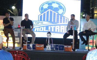 Aspecto del lanzamiento del Torneo Clausura (Copa Rolitrans) de fútbol suizo.