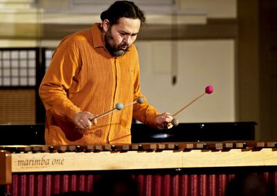 Javier Nandayapa ejecutará hoy marimba y aluphone.