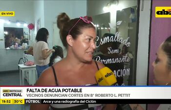 Falta de agua potable