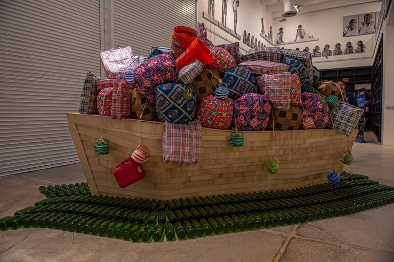 Montaje de la muestra "Time for Change, Art and Social Unrest in the Jorge M Perez Collection" ("Tiempo de cambio, arte y disturbios sociales en la colección de Jorge M. Pérez".