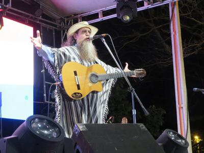 Francisco Russo, el juglar del heroísmo paraguayo, encabezará mañana  el festival en el Parque Nacional Cerro Corá.