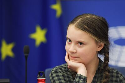 Greta Thunberg.