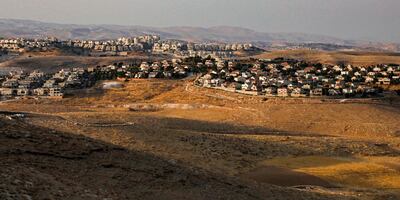 El asentamiento israelí de Maale Adumim, visto desde la aldea palestina de al-Sawahre.