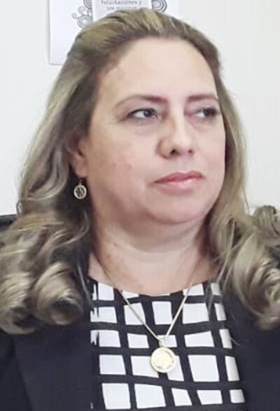 Porfiria Melgarejo de Ocholasky, sindicalista del PJ.